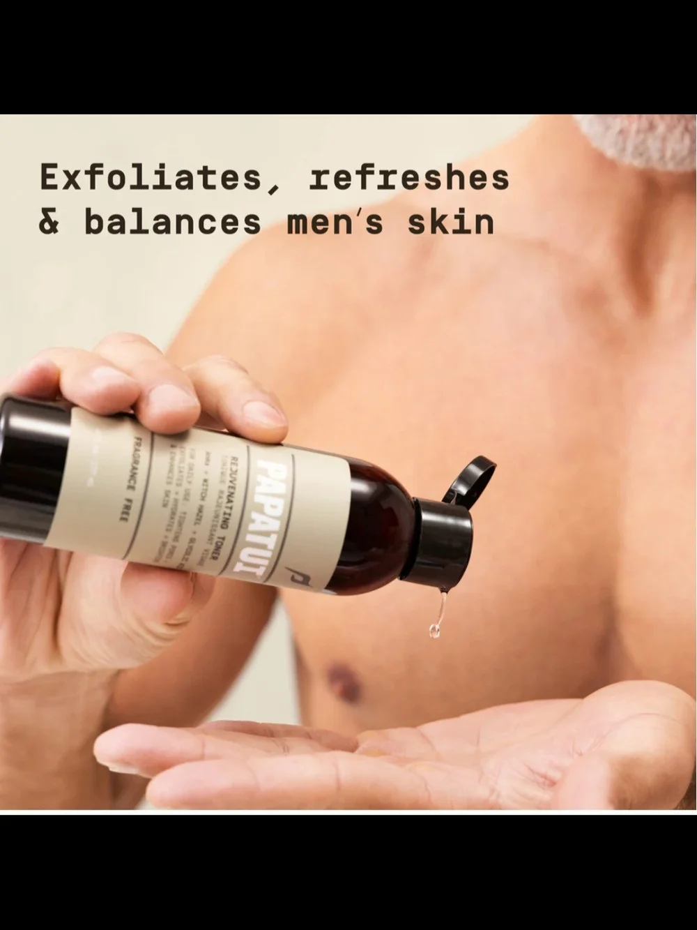 PAPATUI Rejuvenating Toner Fragrance-Free  Men’s - 6 oz - Brand New